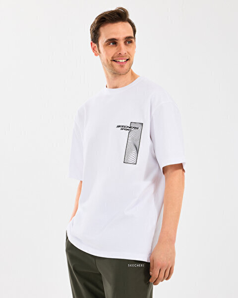 Skechers Heavyweight Graphic Beyaz Erkek Tshirt - 2