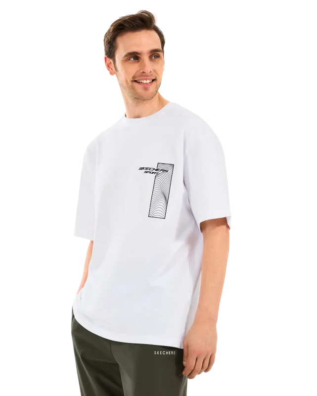 Skechers Heavyweight Graphic Beyaz Erkek Tshirt - 1