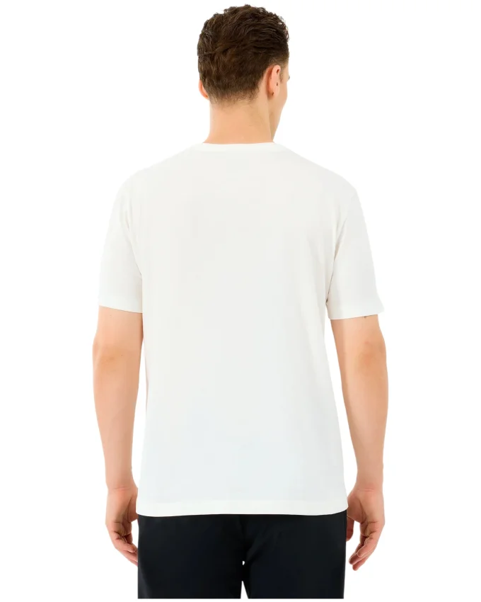 Skechers M Light FabricT-Shirt Beyaz Erkek Tshirt - 4