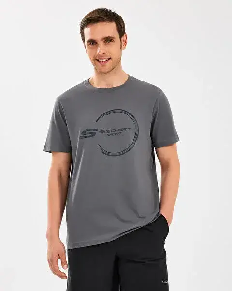 Skechers Lightweight Graphic Erkek Tshirt - 1