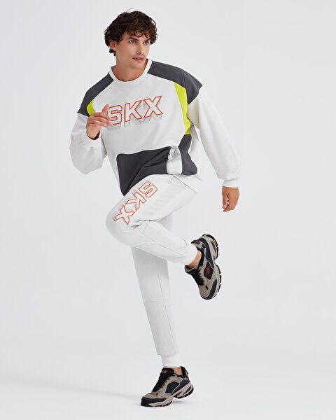 Skechers M LW Fleece Jogger Sweatpant Gri Erkek Eşofman Altı - Skechers