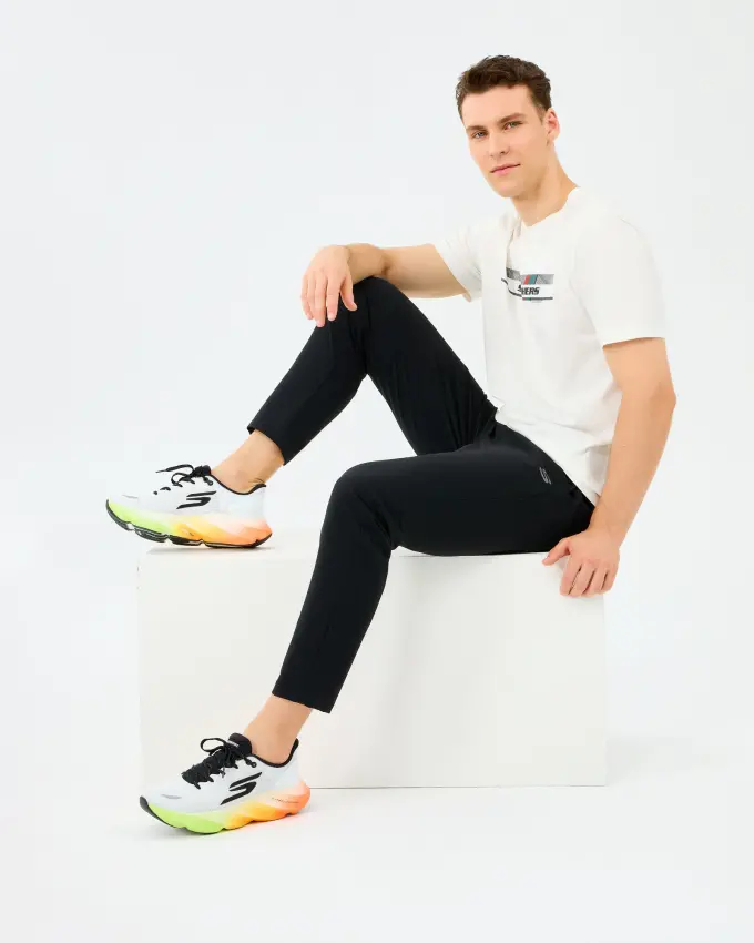 Skechers M Micro Woven Siyah Erkek Eşofman Altı - 4