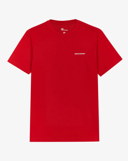 Skechers M New Basics Crew Neck T-Shirt KIRMIZI Erkek Tshirt - 4