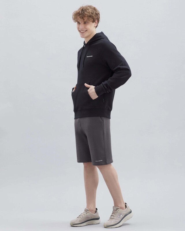 Skechers M New Basics Hoodie SİYAH Erkek Sweatshirt - 4