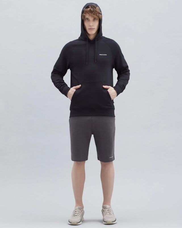 Skechers M New Basics Hoodie SİYAH Erkek Sweatshirt - 5