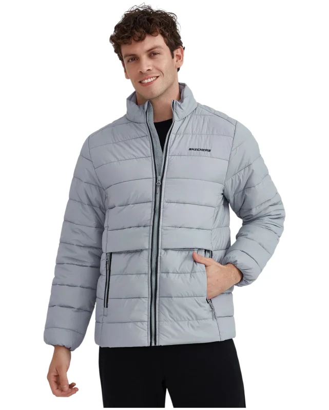 Skechers M Outerwear Padded Gri Erkek Mont - 4