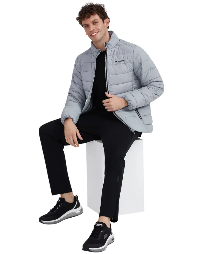 Skechers M Outerwear Padded Gri Erkek Mont - 3