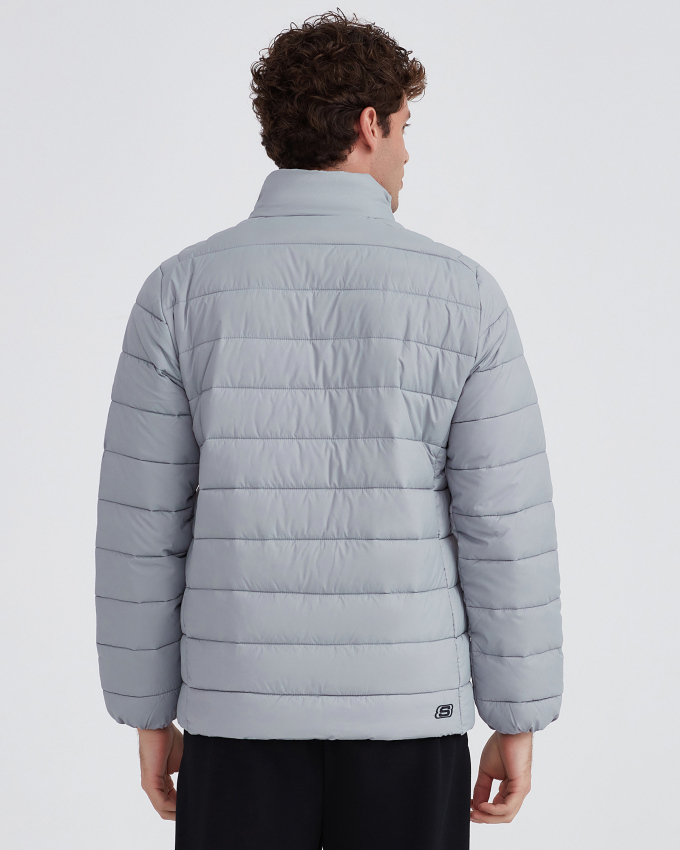 Skechers M Outerwear Padded Jacket Gri Erkek Mont - 2