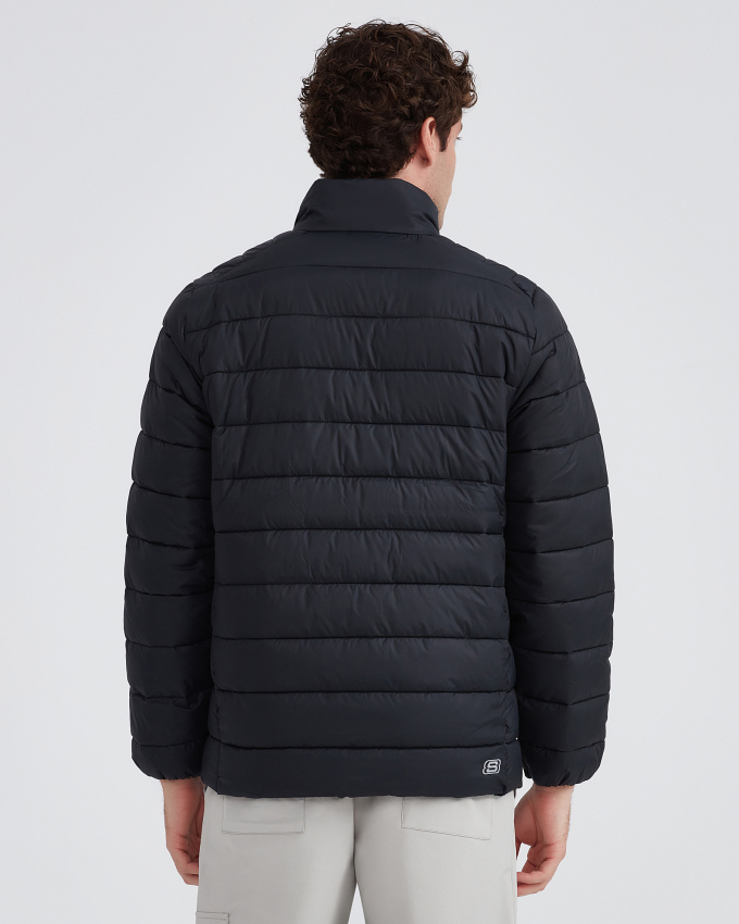 Skechers M Outerwear Padded Jacket SİYAH Erkek Mont - 2