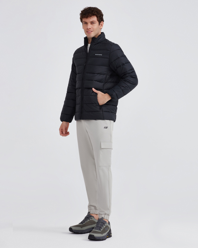 Skechers M Outerwear Padded Jacket SİYAH Erkek Mont - 5