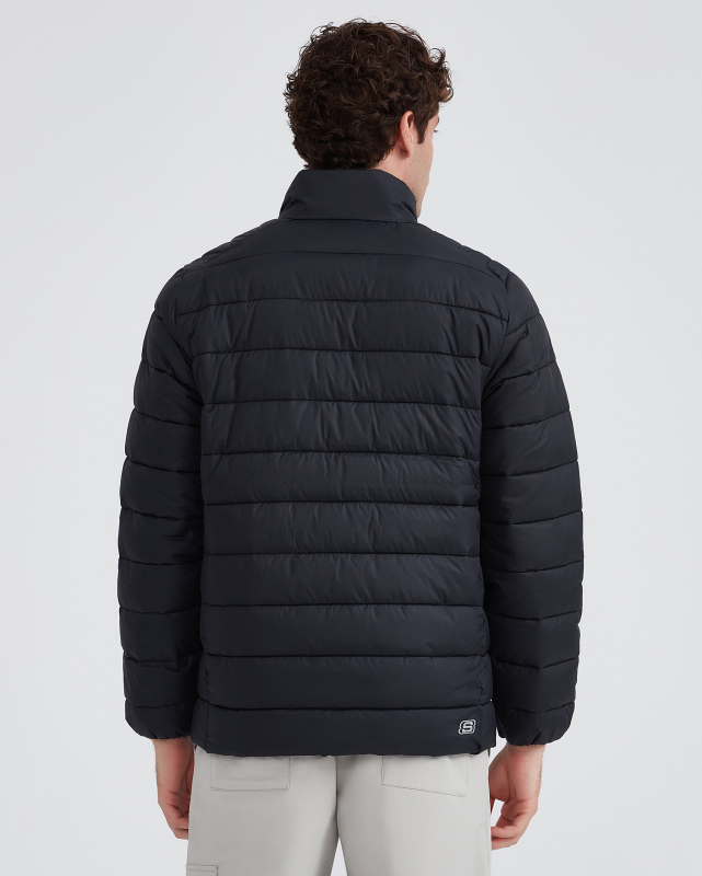 Skechers M Outerwear Padded Jacket SİYAH Erkek Mont - Skechers (1)