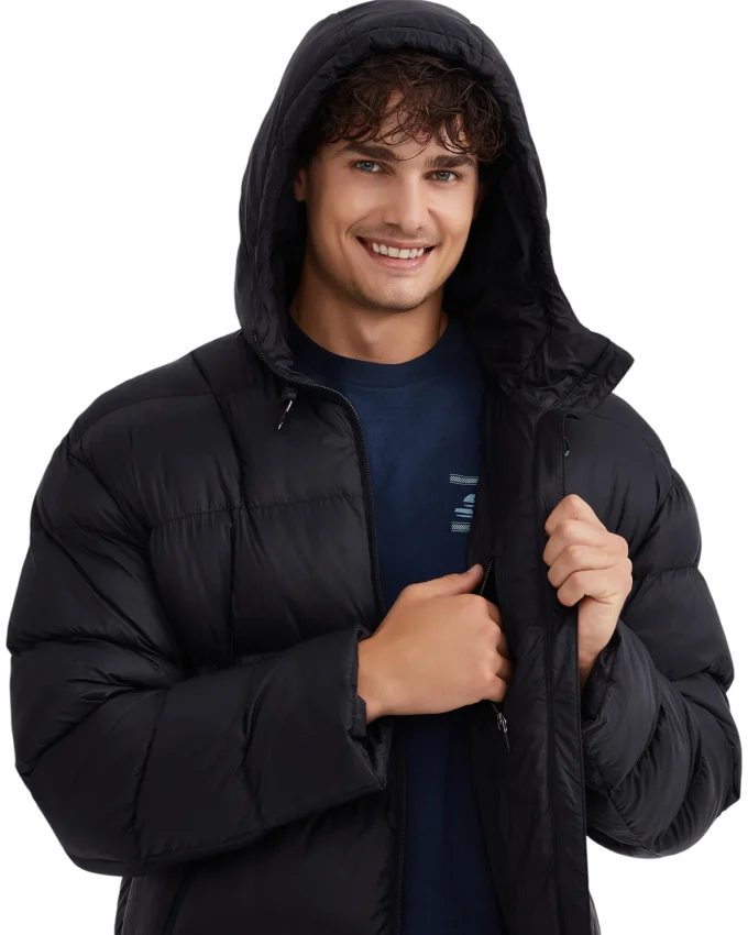 Skechers Outerwear Padded Siyah Erkek Mont - 2