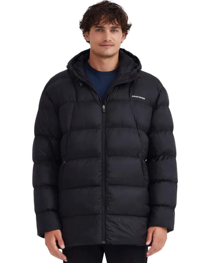 Skechers Outerwear Padded Siyah Erkek Mont - 1