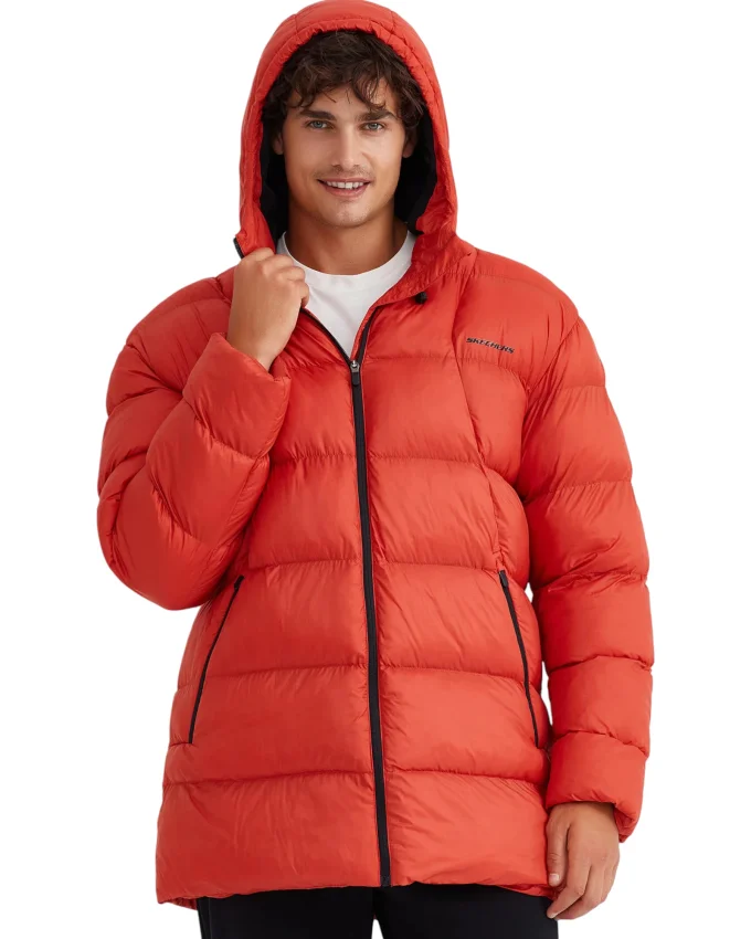 Skechers M Outerwear Padded Turuncu Erkek Mont - 4