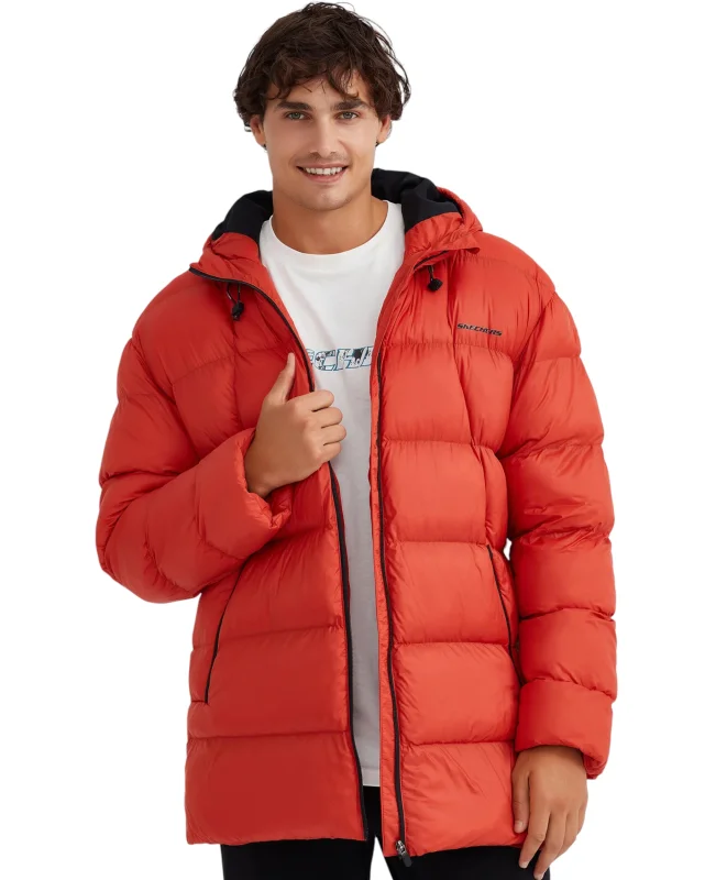 Skechers M Outerwear Padded Turuncu Erkek Mont 