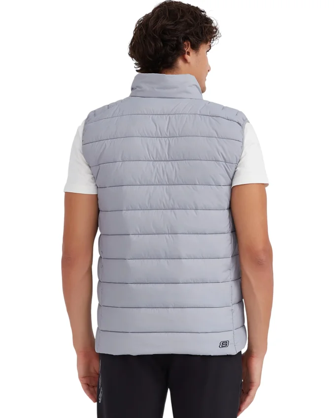 Skechers M Outerwear Padded Vest Gri Erkek Yelek - 3