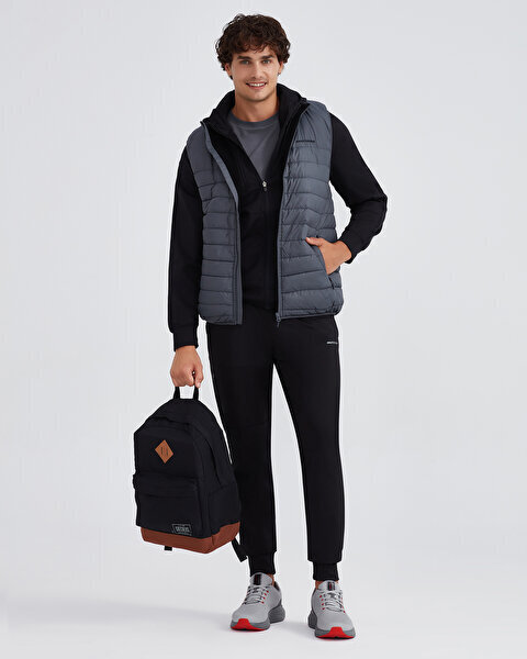 Skechers M Outerwear Padded Vest SİYAH Erkek Yelek - 3
