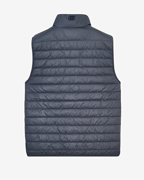 Skechers M Outerwear Padded Vest SİYAH Erkek Yelek - 6