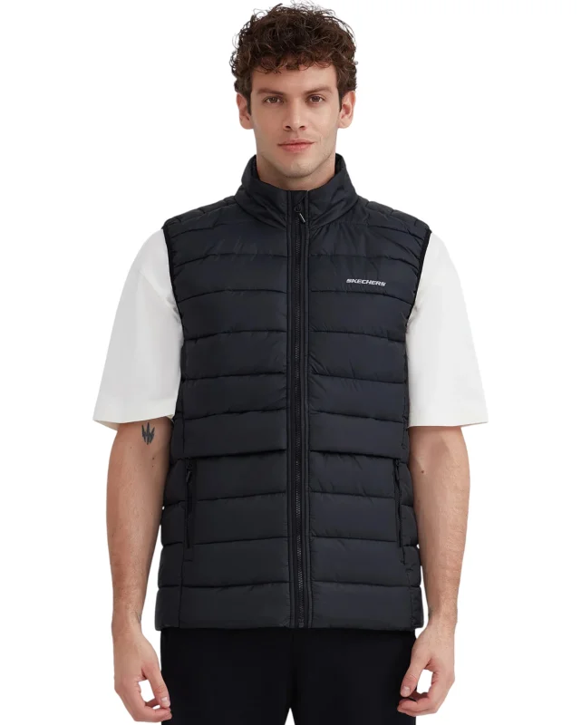 Skechers M Outerwear Padded Vest Siyah Erkek Yelek - 1