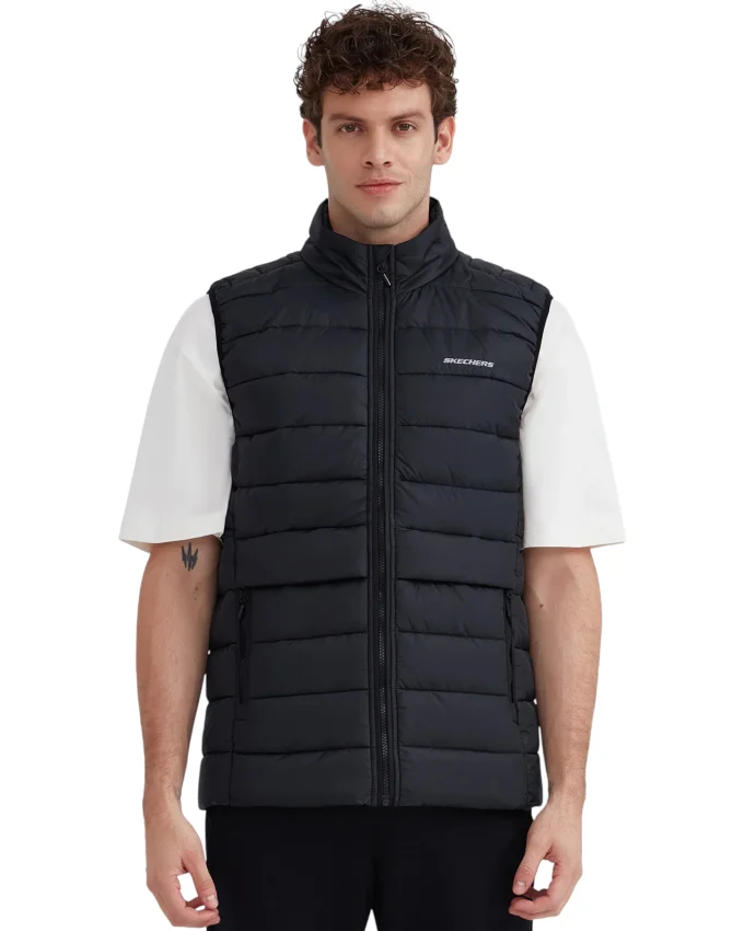 Skechers M Outerwear Padded Vest Siyah Erkek Yelek - 1