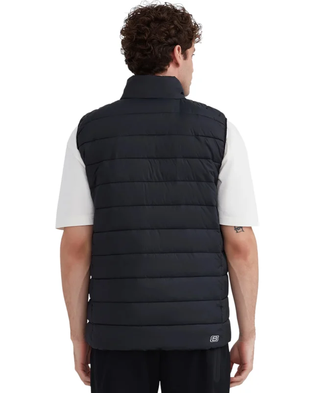 Skechers M Outerwear Padded Vest Siyah Erkek Yelek - 4