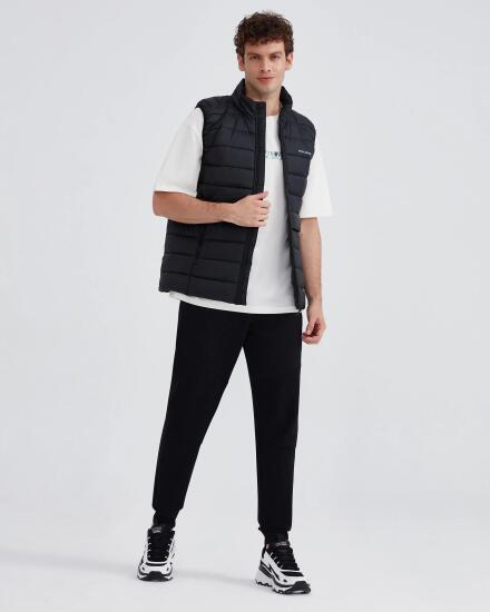 Skechers M Outerwear Padded Vest SİYAH Erkek Yelek - 2