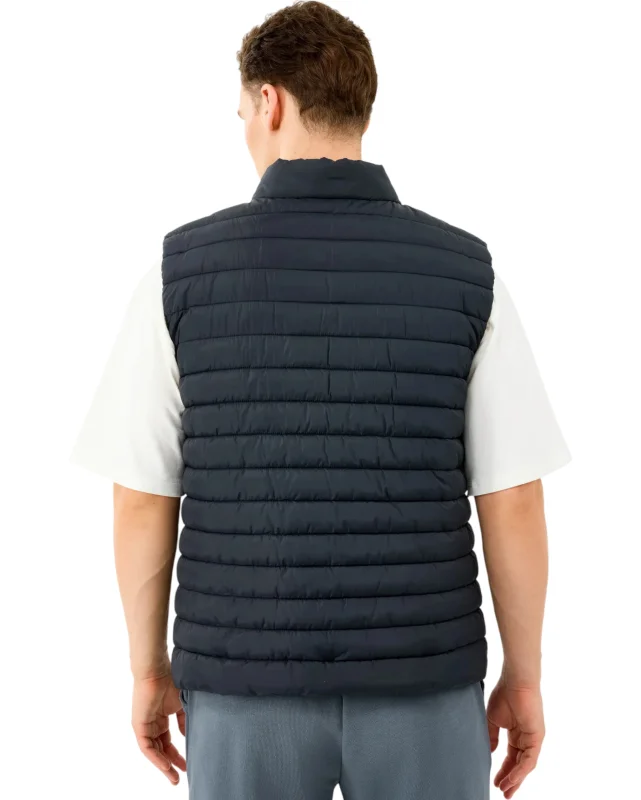 Skechers M Outerwear Polar Lining Paded Vest Siyah Erkek Yelek - Skechers (1)