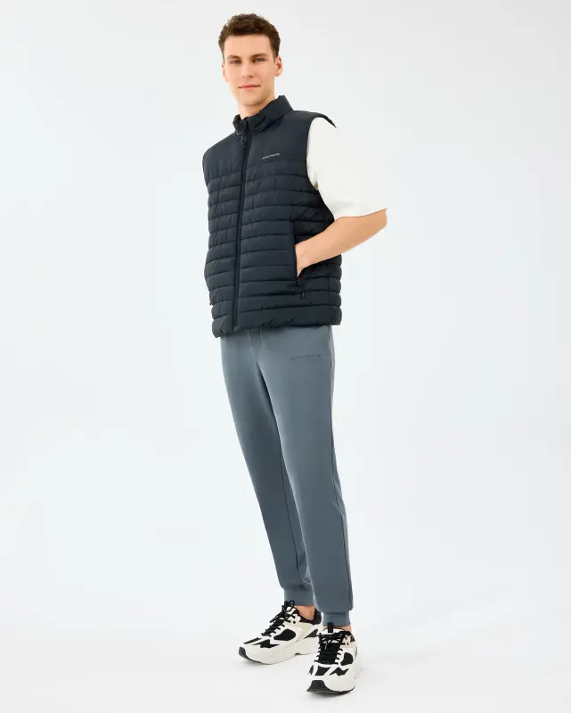 Skechers M Outerwear Polar Lining Paded Vest Siyah Erkek Yelek - 4