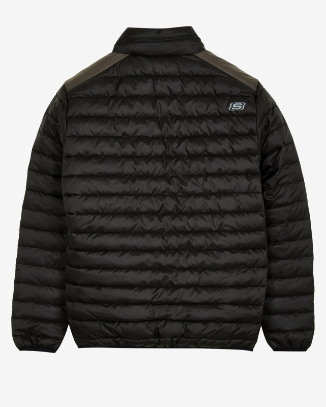 Skechers M Panel Turtle Neck Jacket SİYAH Erkek Mont - Skechers (1)