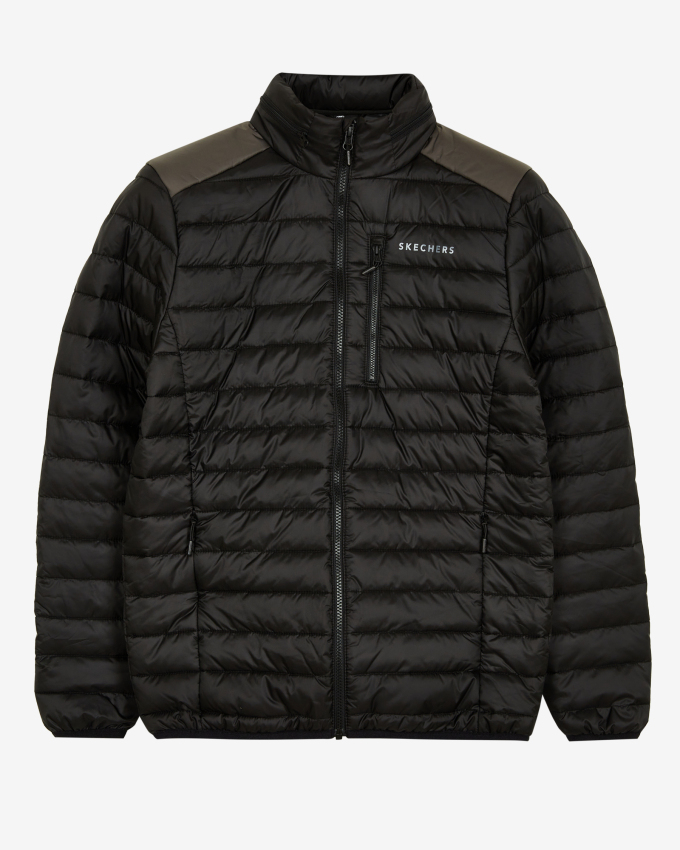 Skechers M Panel Turtle Neck Jacket SİYAH Erkek Mont - 1