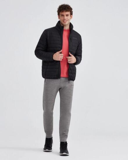 Skechers M Panel Turtle Neck Jacket SİYAH Erkek Mont - 4