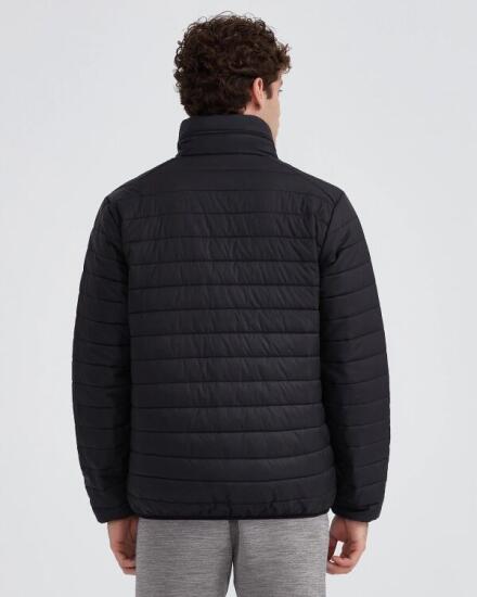 Skechers M Panel Turtle Neck Jacket SİYAH Erkek Mont - 6