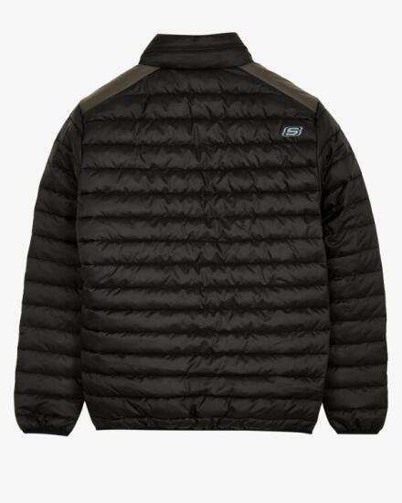 Skechers M Panel Turtle Neck Jacket SİYAH Erkek Mont - 11