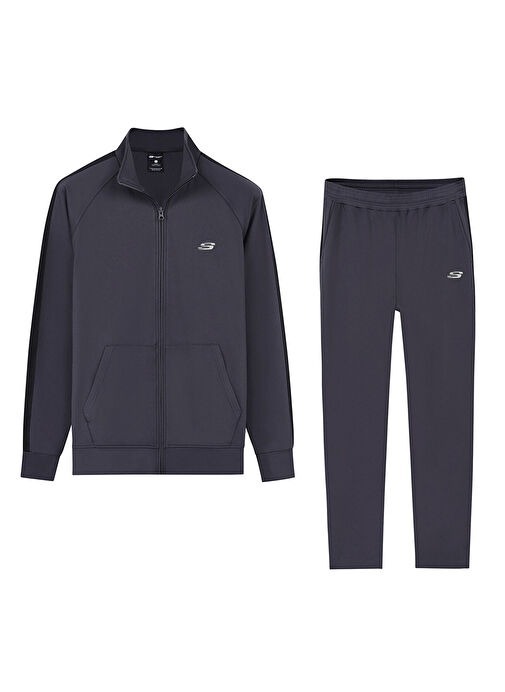 Skechers M Performance Track Suit Gri Erkek Eşofman Takımı - 3