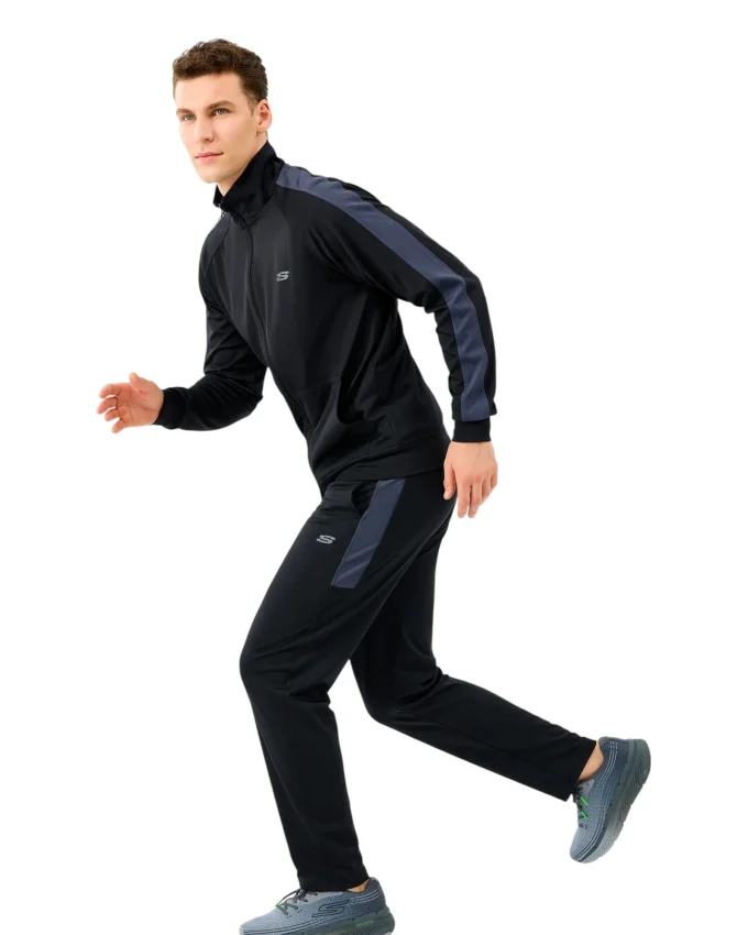 Skechers M Performance Track Suit Siyah Erkek Eşofman Takımı - 4
