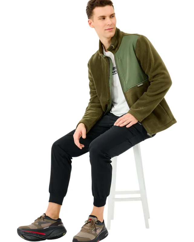 Skechers M Polar Jacket Haki Erkek Polar - 5