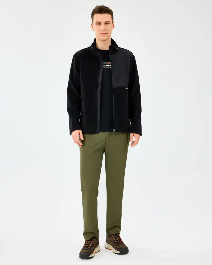 Skechers M Polar Jacket Siyah Erkek Polar - 3