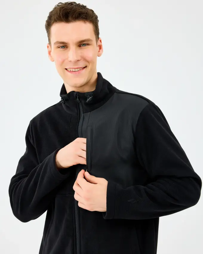 Skechers M Polar Jacket Siyah Erkek Polar - 4