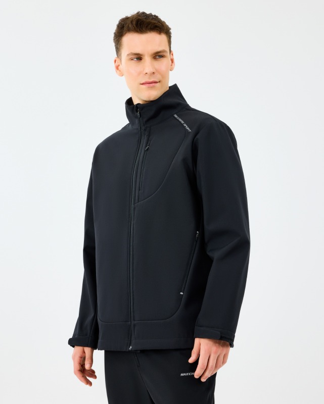 Skechers M Softshell Basic Jacket Siyah Erkek Mont - Skechers (1)