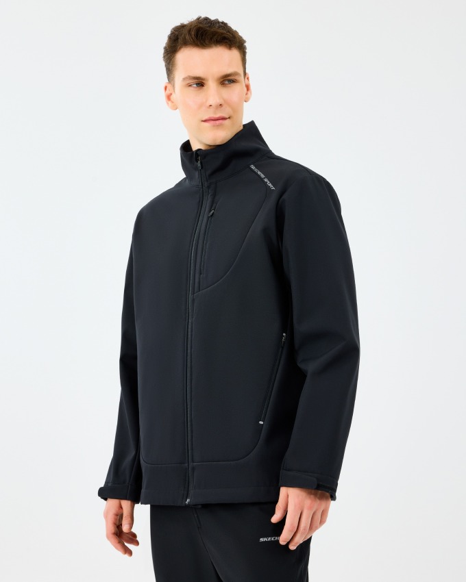 Skechers M Softshell Basic Jacket Siyah Erkek Mont - 2