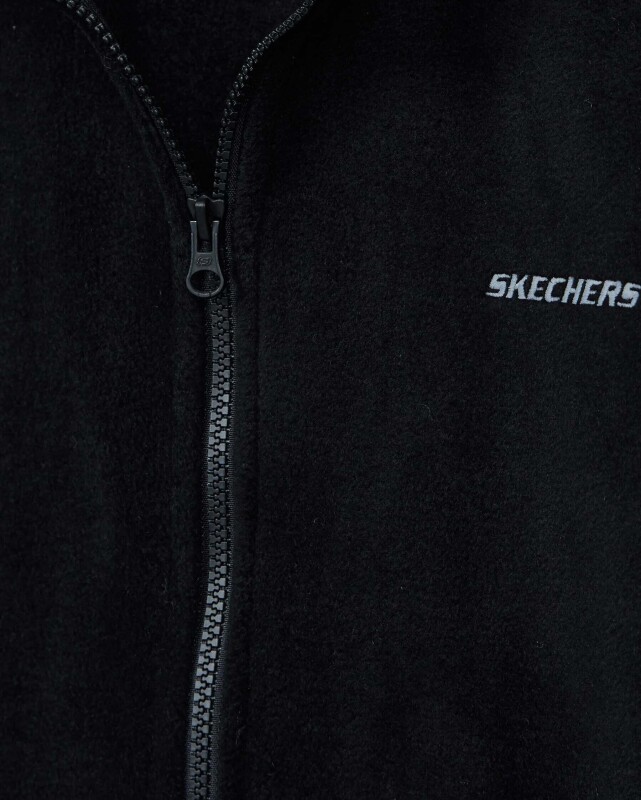 Skechers M Turtle Neck Full Zip Polar SİYAH Erkek Sweatshirt - 4
