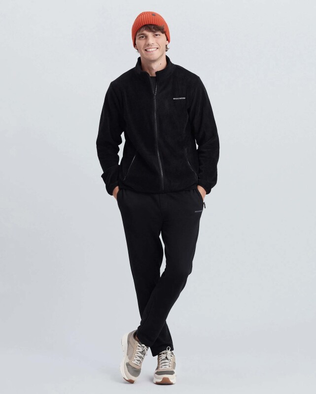 Skechers M Turtle Neck Full Zip Polar SİYAH Erkek Sweatshirt - 5