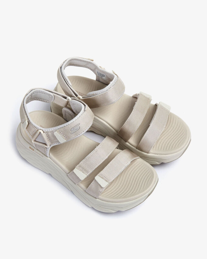 Skechers Max Cushioning - Lured Bej Kadın Sandalet - 3