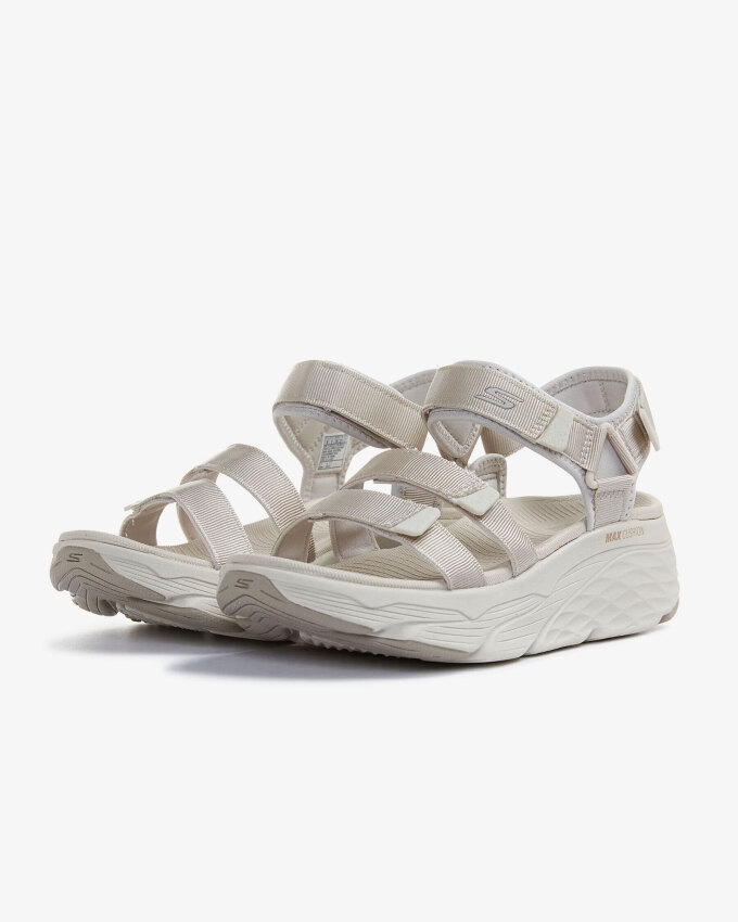 Skechers MAX CUSHIONING - LURED Bej Kadın Sandalet 140218 NAT - 5