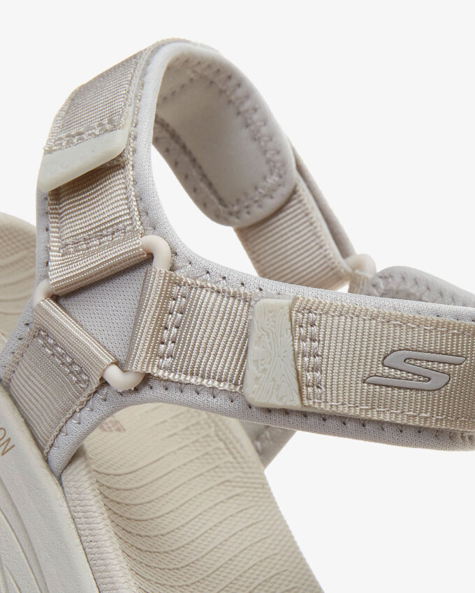 Skechers MAX CUSHIONING - LURED Bej Kadın Sandalet 140218 NAT - 7