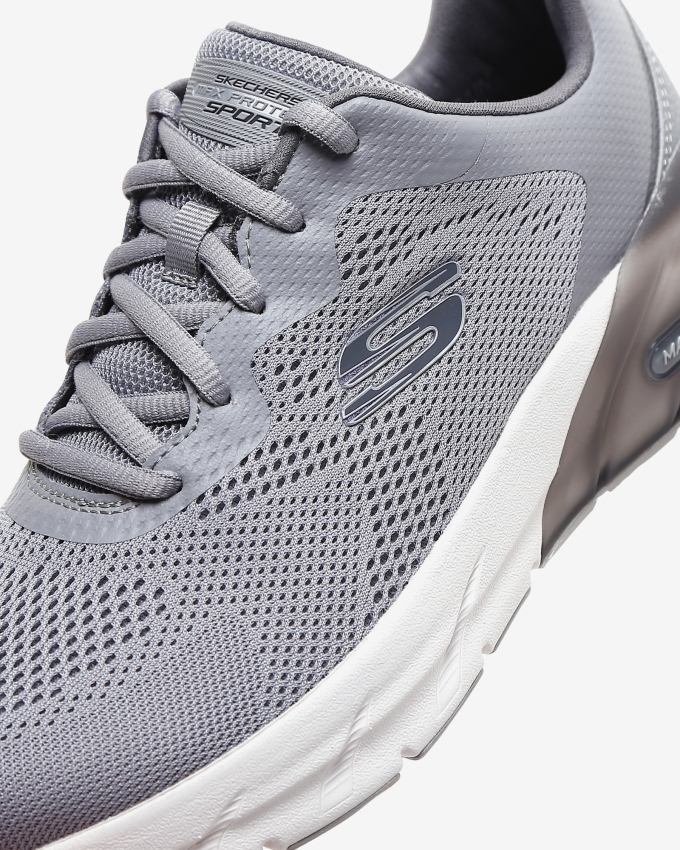 Skechers MAX PROTECT SPORT - SAFEGUARD Gri Erkek Günlük Ayakkabı - 7