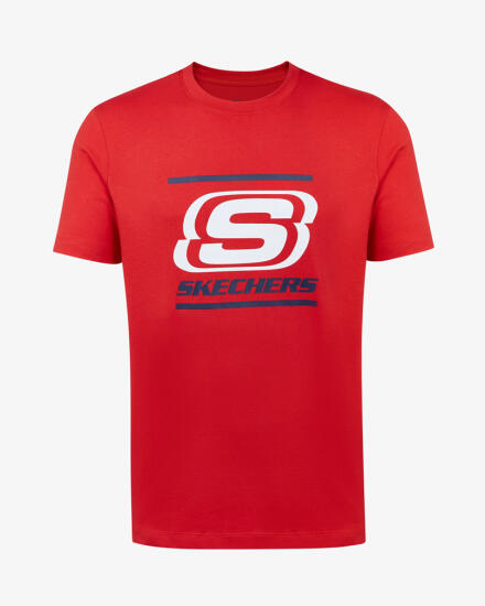 Skechers Mens Big Logo T-Shirt KIRMIZI Erkek Tshirt - 3
