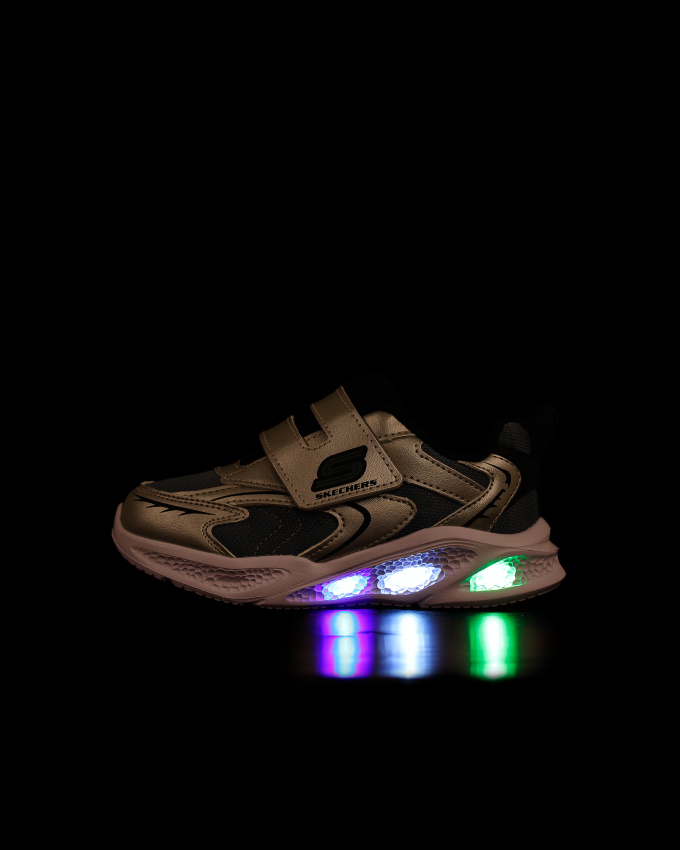 Skechers Meteor-Lights - Glow Spike Gri Çocuk Günlük Ayakkabı - 6