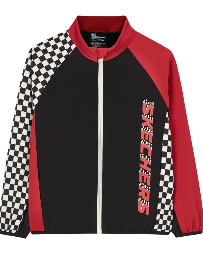 Skechers Micro Collection B Full Zip Jacket SİYAH Çocuk Eşofman Üstü - 5