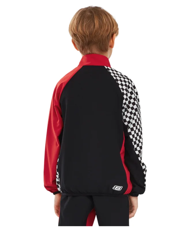 Skechers Micro Collection B Full Zip Jacket SİYAH Çocuk Eşofman Üstü - 4